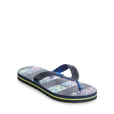 Baker by Ted Baker Boys' navy printed striped sandals